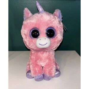 Ty Beanie Boos MAGIC the Unicorn Glitter Eyes Medium 9" MWMTs Plush Stuffed Toy